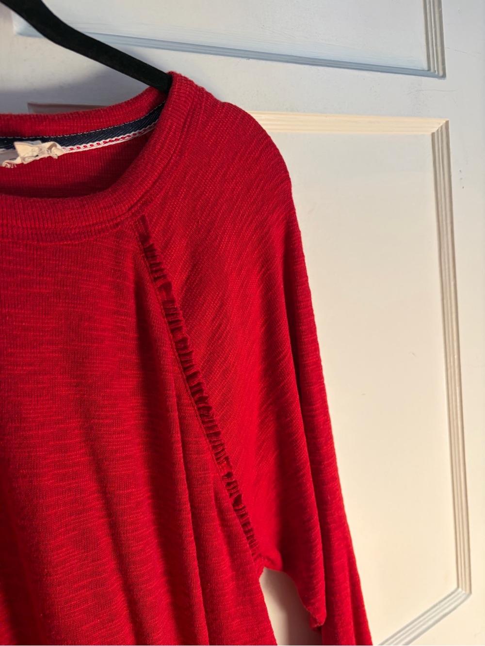 Pilcro Ruffled Raglan Thermal Top - Picture 7 of 8